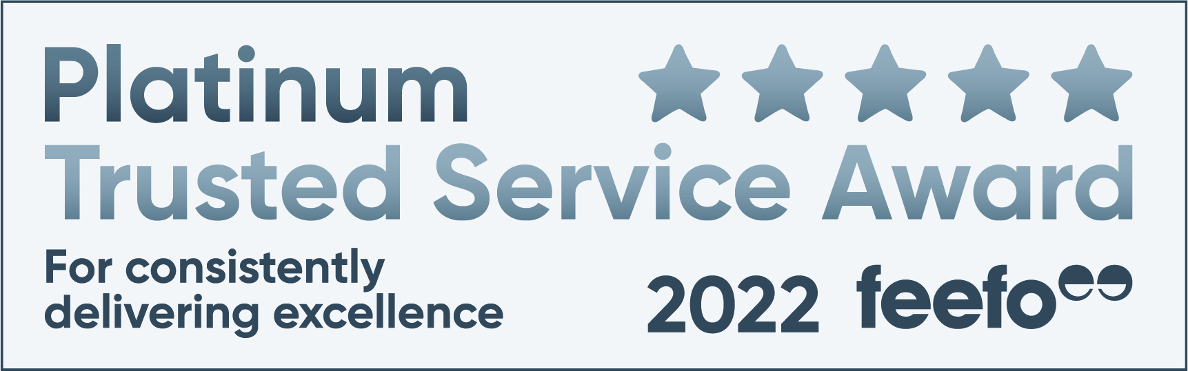 Platinum Trusted Service Award 2022